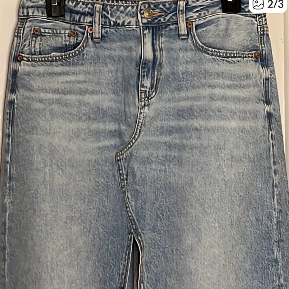 American Eagle Outfitters Light Blue Denim Skirt - Picture 12 of 14